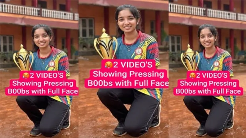 Champion Girl Latest Viral Showing Boobs Pressing with Full Face