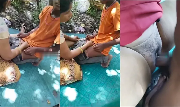 Tamil Randi First Time Fucking with Virgin Teen Boy in Jungle