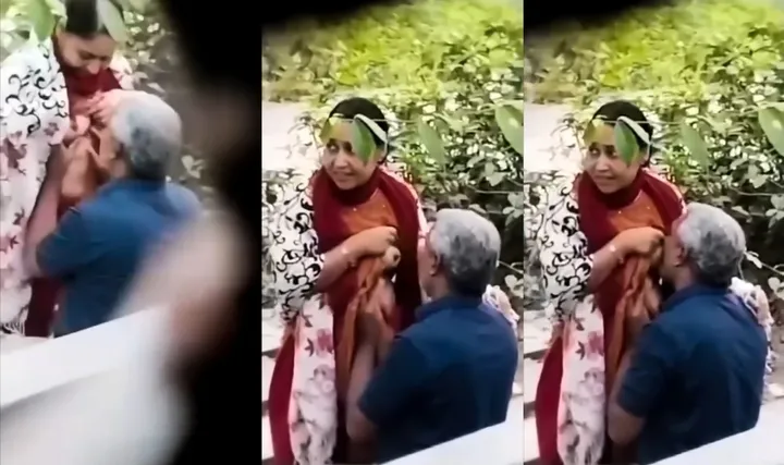 Desi Old Man Sucking Aunty Boobs Hidden Recording HD